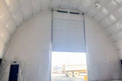 warehouse overhead door fabric building northern Manitoba