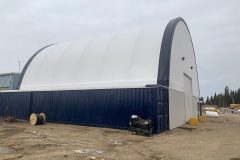 warehouse fabric building northern Manitoba