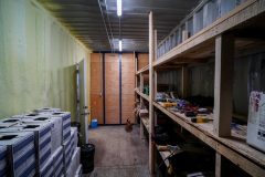 warehouse storage fabric building northern Manitoba