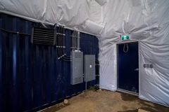 maintenance warehouse mechanical fabric building northern Manitoba