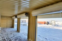 The six shipping containers provide an additional 1,920 square feet of storage space.