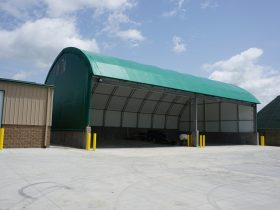 cobra structures fabric building easy access storage