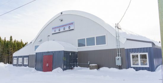 Mission Island Community Centre gym and daycare fabric building