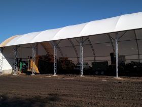 cobra structures fabric building easy access storage