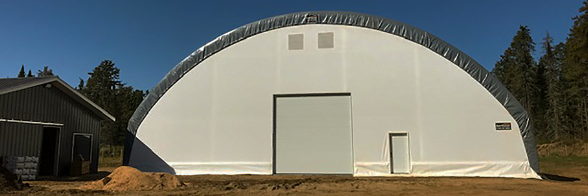 Thunder Bay equine riding arena fabric structure