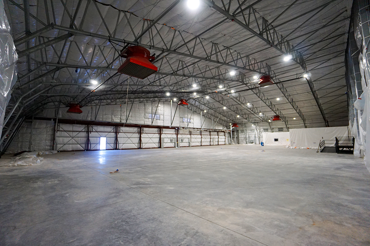 fabric building warehouse insulation cobra structures
