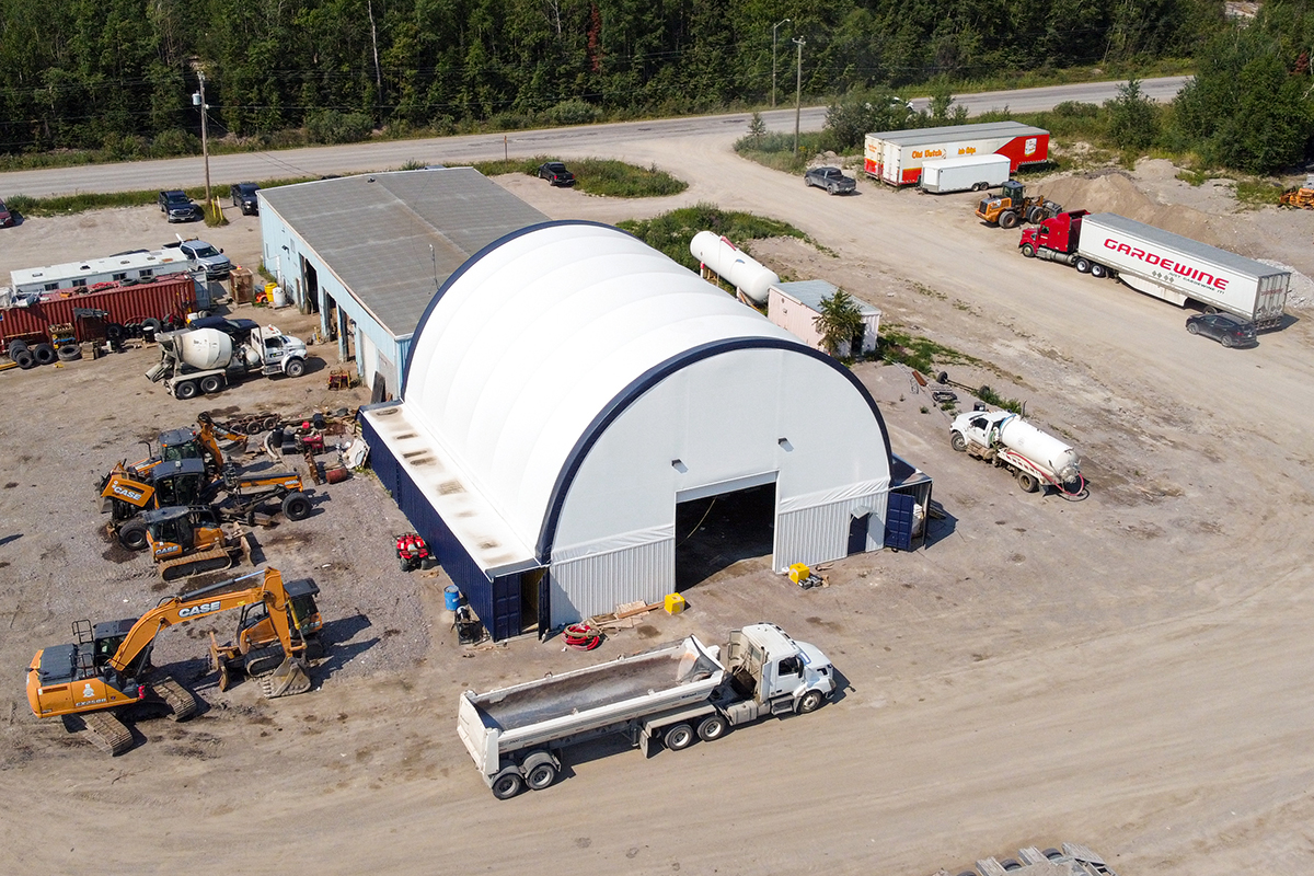 Cobra Structures fabric building maintenance shop