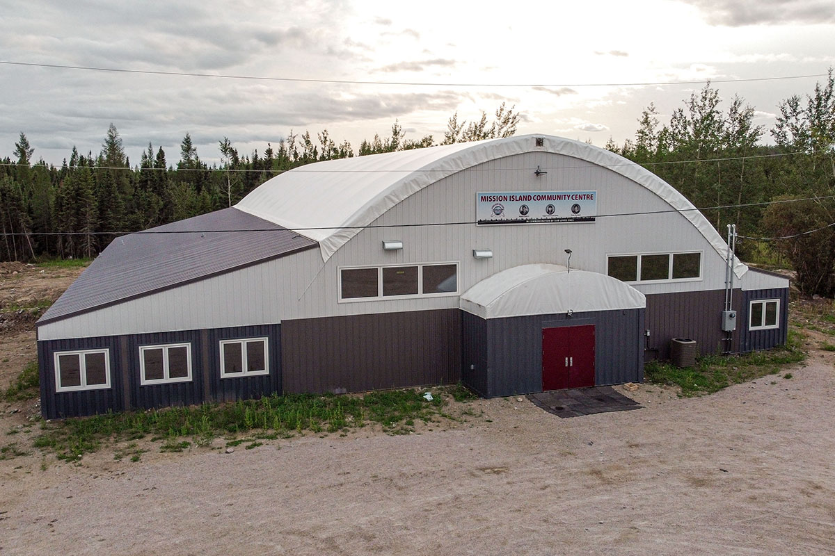 recreational gym and daycare fabric building