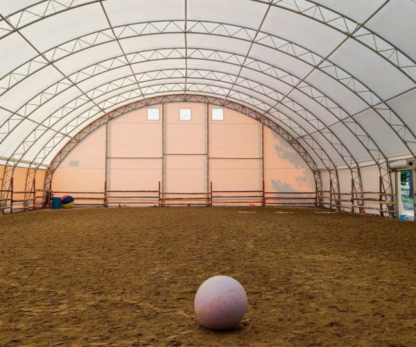 equine riding arena fabric building