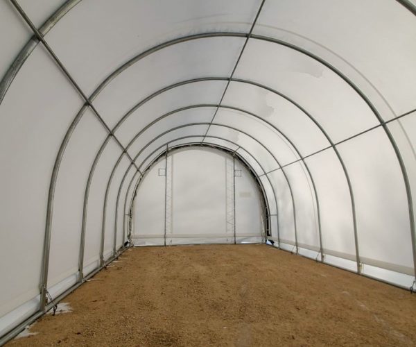 fabric buildings Manitoba storage interior